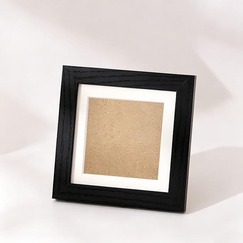 Square Wooden Photo Frame 4x4 5x5 6x6 8x8 10x10 12x12 Inch DIY Wall Hanging Or Desktop Display Modern Minimalist MDF Picture