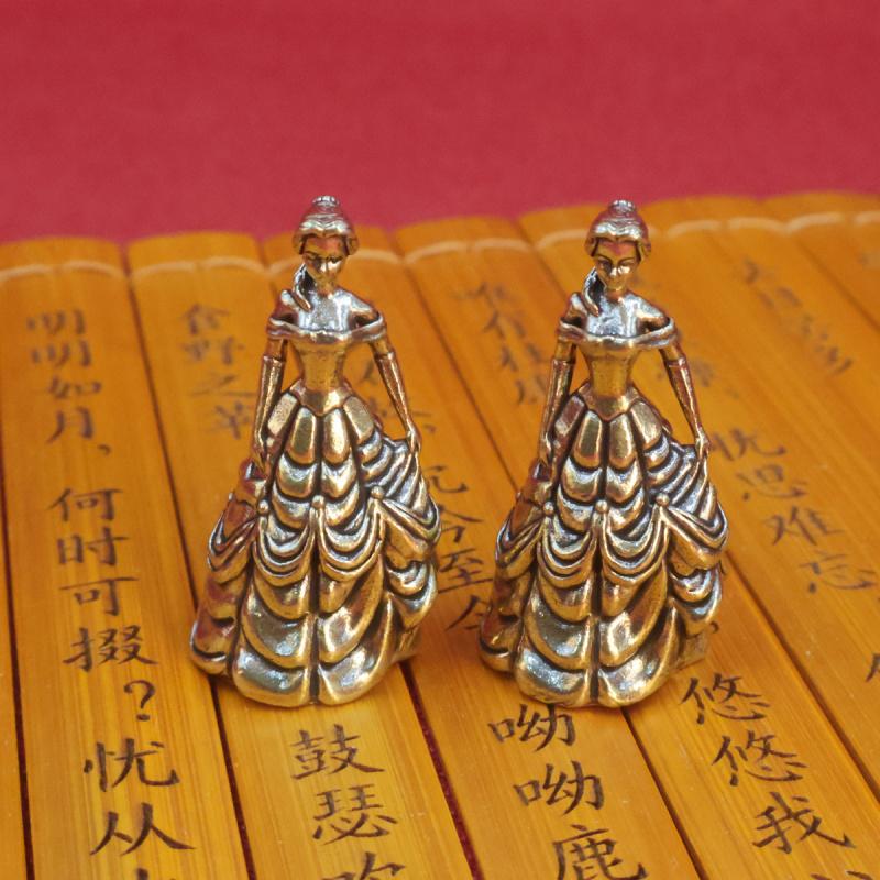 Brass Snow White Fairy Tale Princess Model Vintage Home Decor Office Desk Craft Ornament Wholesale