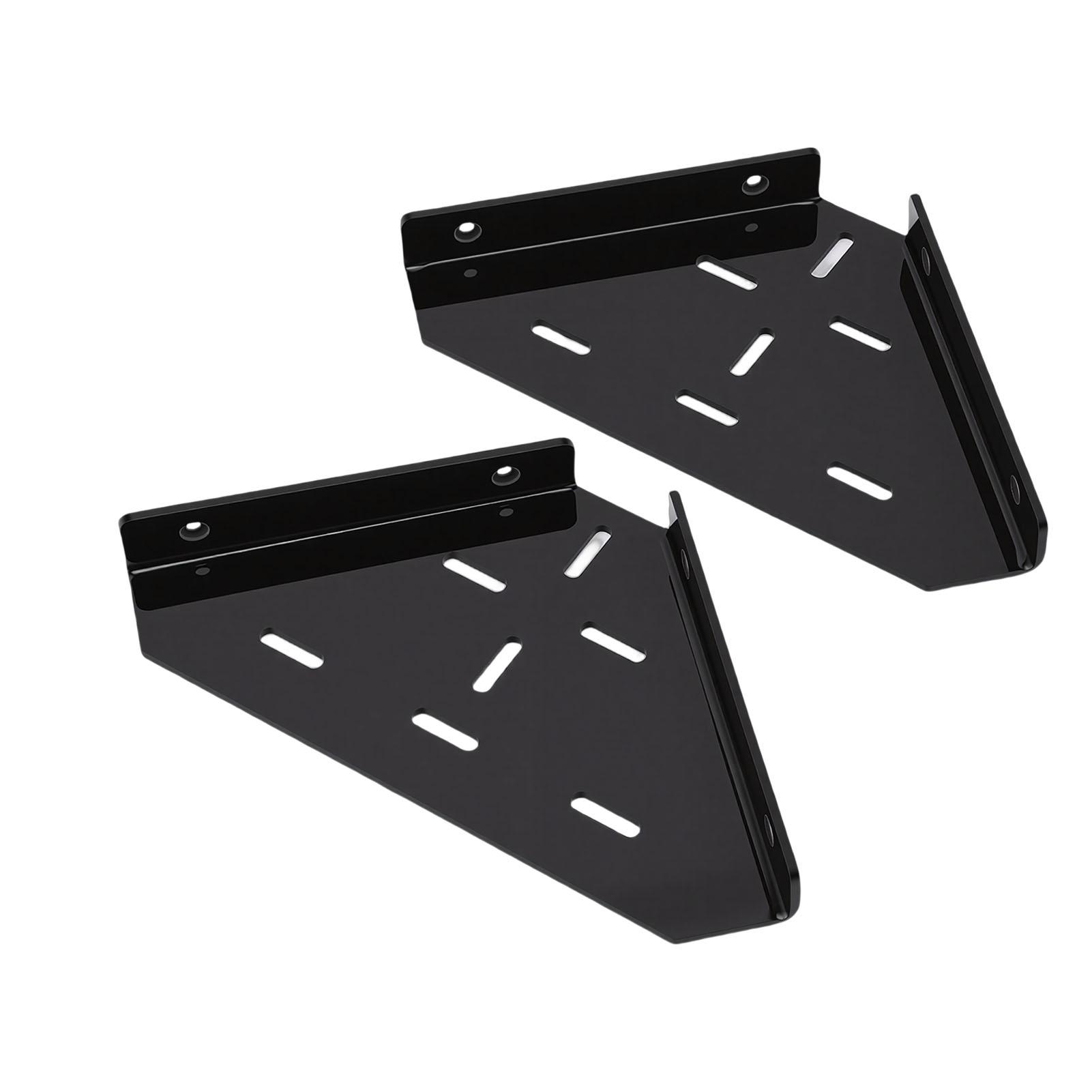 

Shower Corner Shelf Triangle Matte Black Finish Acrylic Wall Mounted Coner Floating Shelf for Bathroom Kitchen