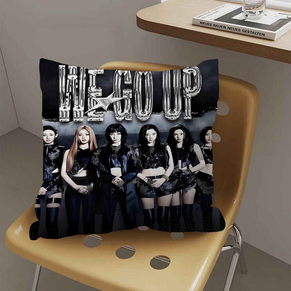 Kpop Style B-Babymonster Personalized Picture Text Home Decorative Pillows Household Gifts 45X45Cm