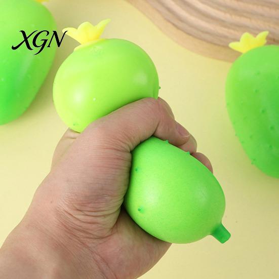Realistic Vegetable Toy Stress Relief Simulation Cucumber Anti-Anxiety Cartoon Watermelon Squeeze Fidget Stretchy Sensory Office Worker
