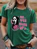 Halloween Women's Ghost Pattern Casual Summer T-Shirt