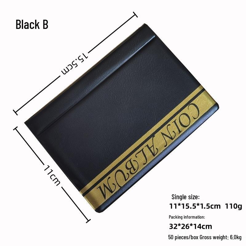 240 Cep Alanlı Büyük Antika Madeni Para Saklama Albümü - Hatıra Madeni Para Koleksiyoncusu Ciltli Dosyası