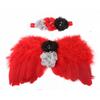 New Baby Angel Wing Set, Children's Photo Props, Wing Headband, Feather Rhinestone Set.