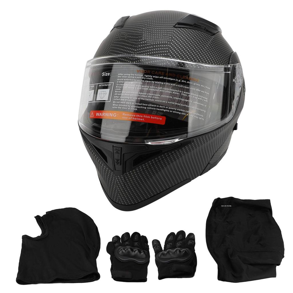 Flip Up Motorcycle Helmet Crash Proof EPS Cushioning Breathable Lightweight Full Face Street Bike Helmets with Dual