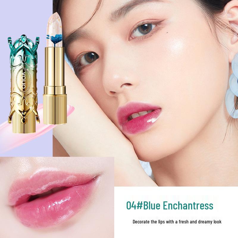 

Hydrating Petal Gold Foil Temperature-Changing Jelly Lipstick Balm