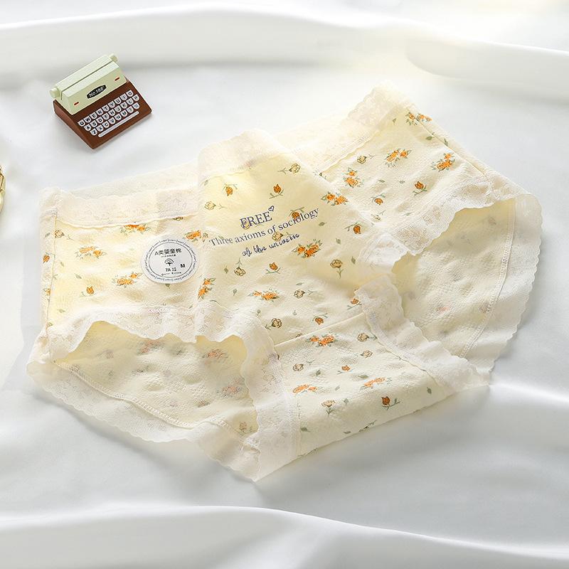 

Женское нижнее белье треугольники, цветочное нижнее белье, женское хлопковое антибактериальное ластовица, женское нижнее белье XL