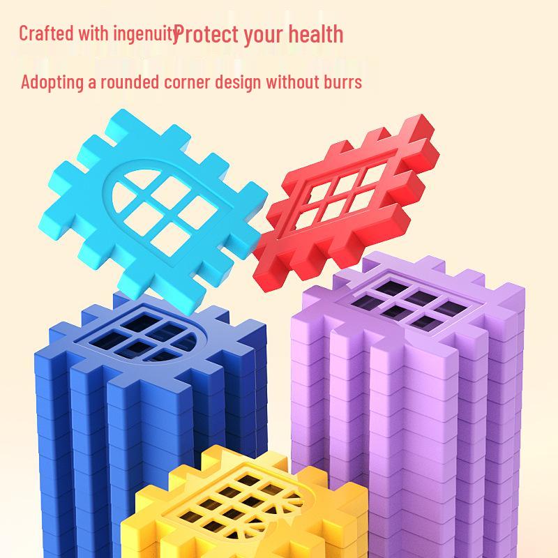 Kids' Educational Building Blocks Set with Door and Window Accessories – Ideal for Kindergarten Gifts