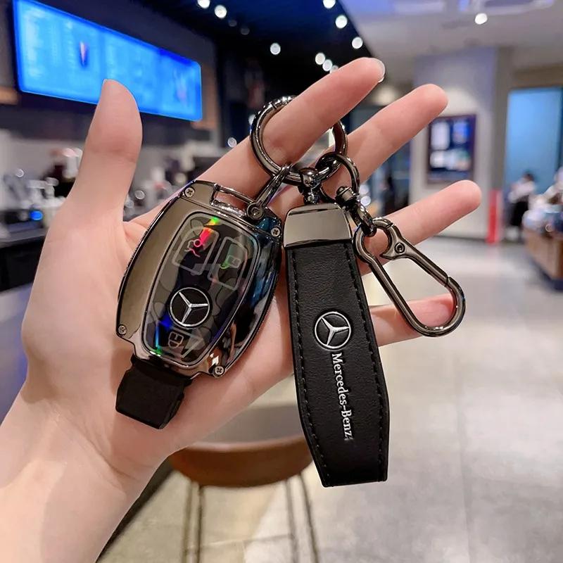ULA5 3BTN Fashion Soft TPU Car Key Case For Mercedes Benz A C E S G Class GLC CLE CLA GLB GLS W177 W205 W213 W222