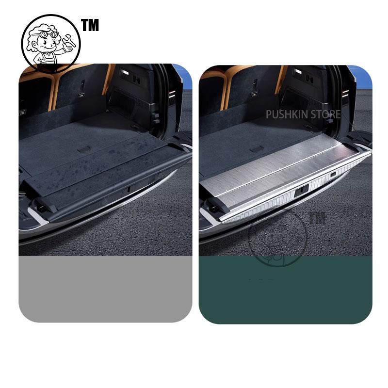 For ZEEKR 9X 2025 2026 Car Rear Guard Plate Trunk Protective ABS Carbon fiber Pattern Cover STELL ProtectiveInterior Accessories