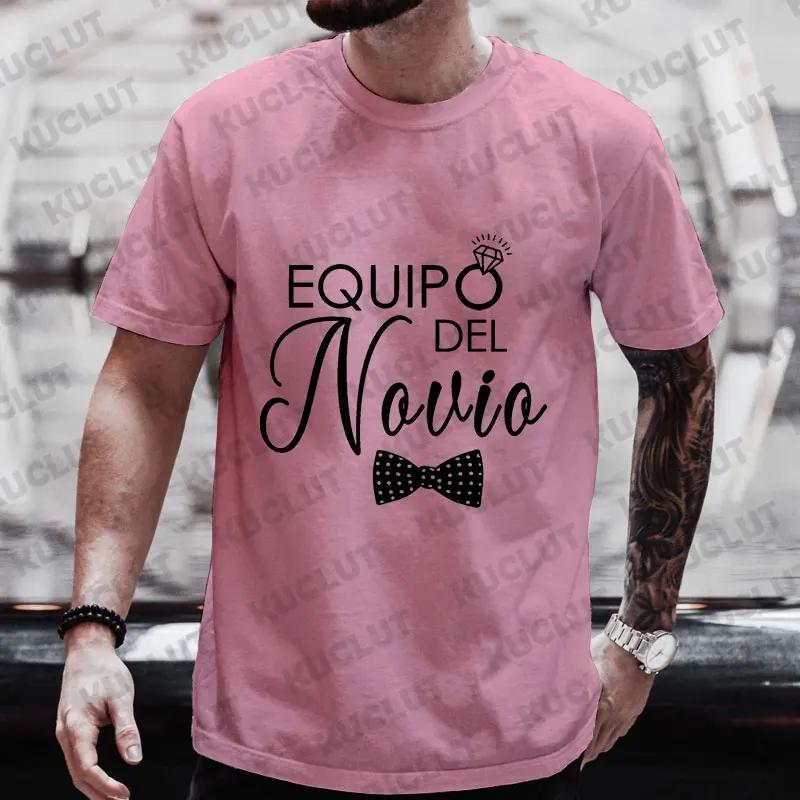

Spanish Bachelor Stag Party Men T Shirt Boyfriend Single Farewell Tees Best Man Groomsman Tops Team Groom Wedding Evg T-shirts 4XL