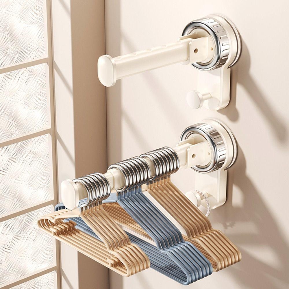 Wall Mounted Clothes Drying Rack Expandable Balcony Hanging Rack  for Home Use