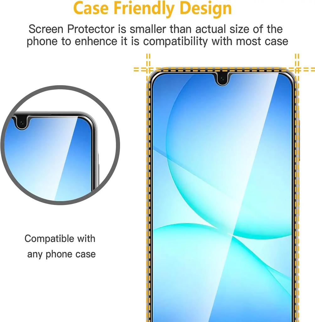 3pcs For Galaxy A07 Full Cover Tempered Glass For Samsung Galaxy A07 4G A07 5G Screen Protector Glass Film