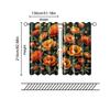 2 Pcs, Filtering Curtains (excluding Rods, Non-movable, Without Batteries) Abstract Floral for Use In Bedrooms and Living Rooms