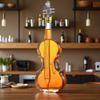 Bottiglia di Vino Whiskey a Forma di Violino Vetro Trasparente Creativo Decorazione Scrivania Camera da Letto Casa Accessorio Cucina