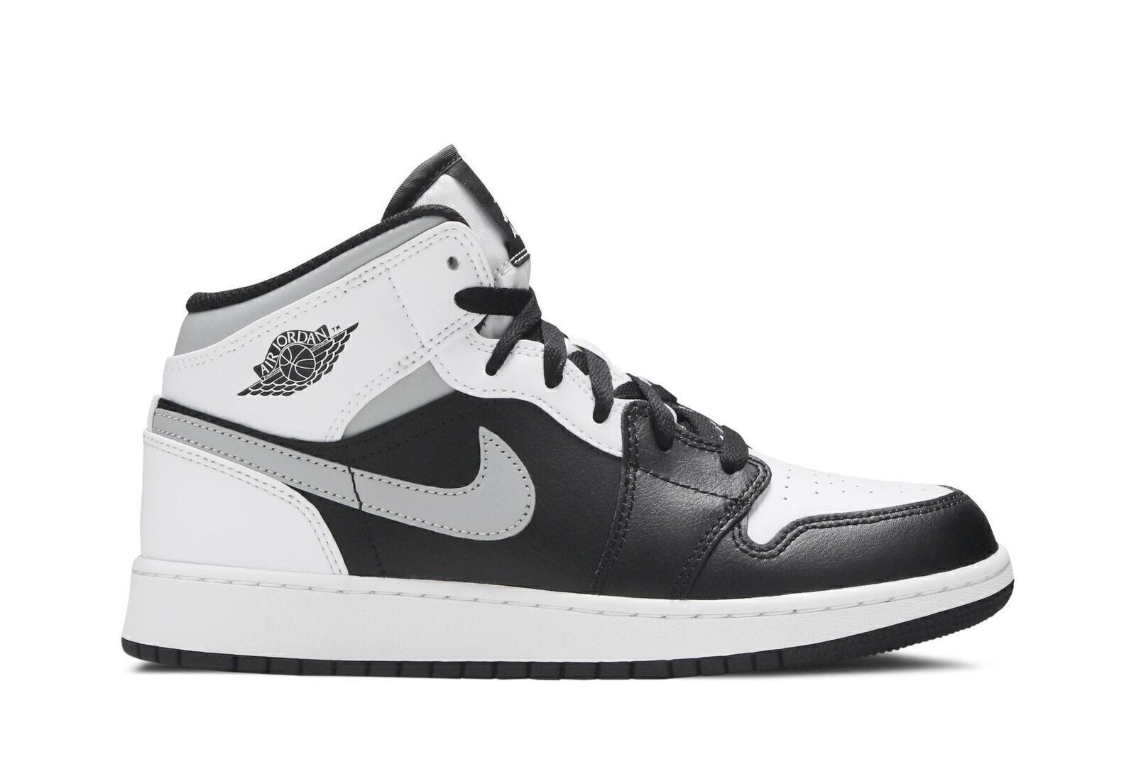 Air Jordan Air Jordan 1 Mid GS  White Shadow  554725-073 Kids Shoes 36