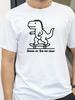 Damen Skate or Die No Saur Aufdruck T-Shirt Mode lustige Grafik-T-Shirts für Männer Frauen Sommer Oberteile Punk Streetwear Top T-Shirt