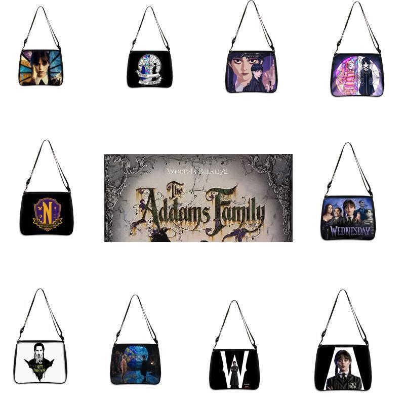 Wednesday Addams Famlily Shoulder Handbag Gothic Style Light Easy To Carry