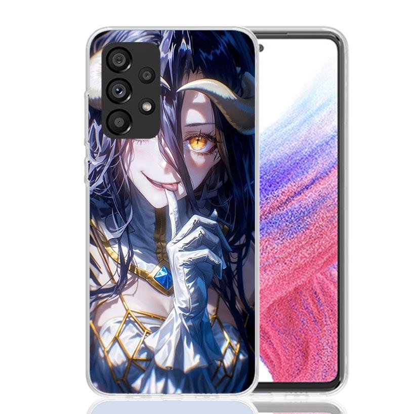 Albedo Overlord Anime Phone Case For Samsung Galaxy A17 A16 A14 A15 A13 A57 A56 A54 A55 A53 A37 A36 A34 A35 A33 A26 A24 A25 A23