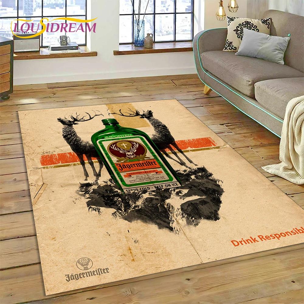 27 Style German J-Jaegermeister Elk Carpet Rug for Bedroom Living Room Home Sofa Decoration,kids Game Play Decor Floor Mat Gift