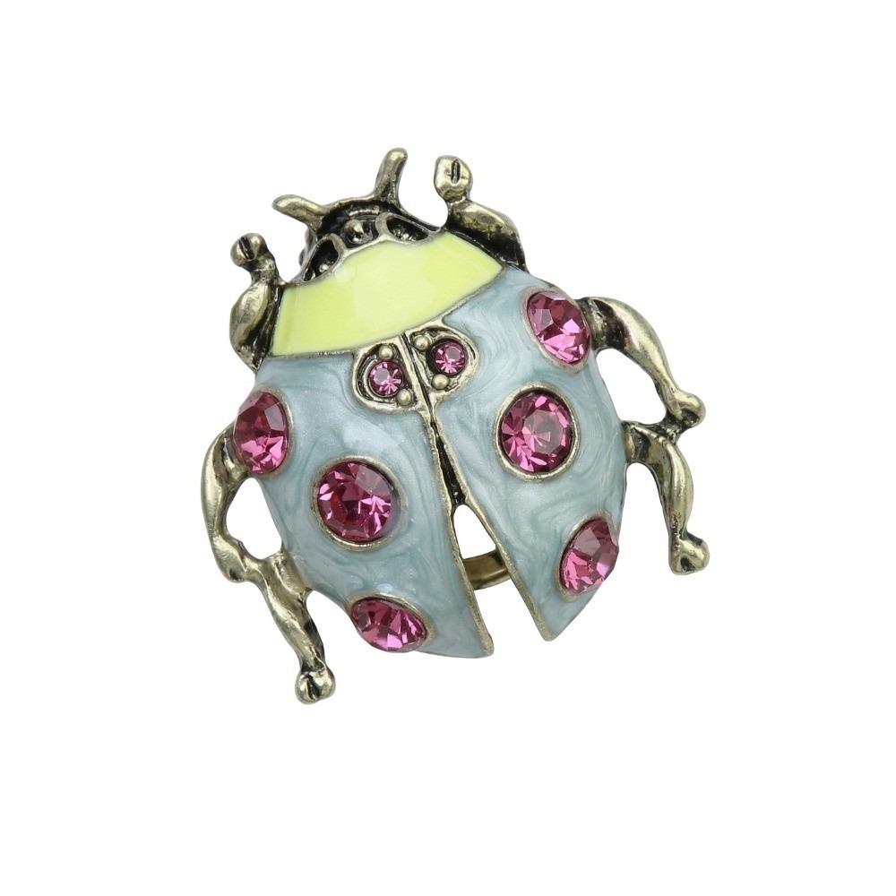 

Аксессуары для одежды Броши-булавки Жук Металлические Броши-насекомые Аксессуары для украшений Подарки Pink White