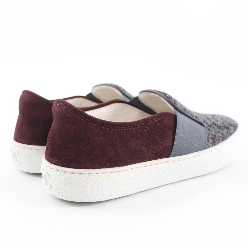 Tolle CHANEL Slipper COCO Mark Tweed und Wildleder Sneaker 36 16B G31713 Gebraucht