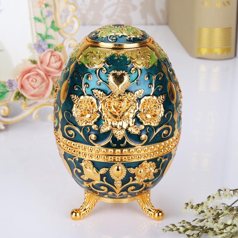 Creative European toothpick holder bucket Russian hand-pressed toothpick box automatic portable high-end retro dining table toothpick jar