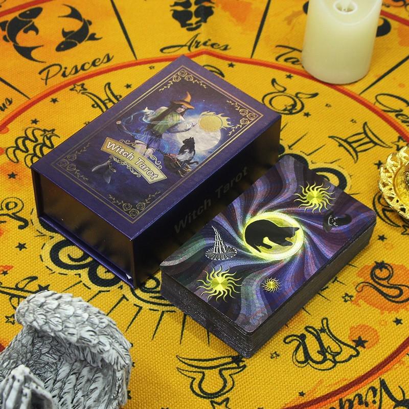 Witekin Gold Foil Tarot Cards: Complete Set for Beginners with Analysis