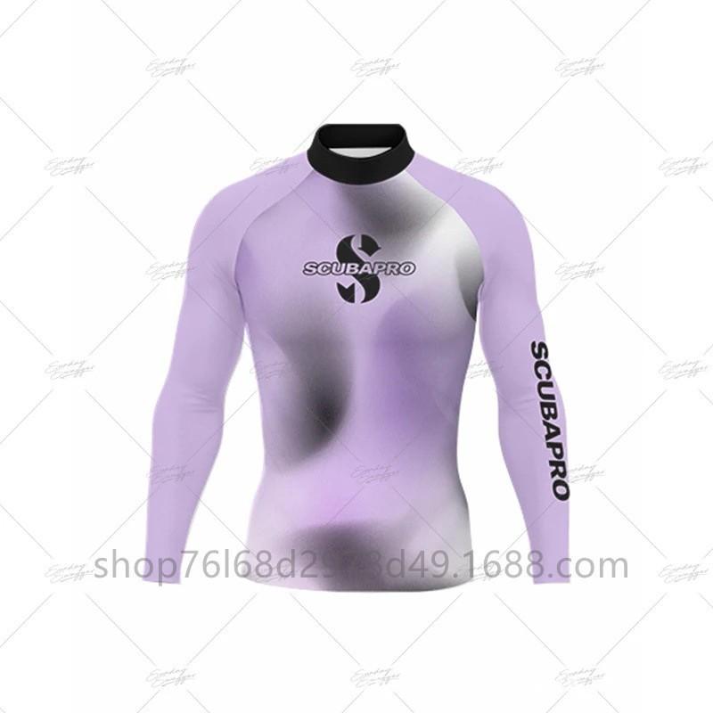 SCUBA Surfing Wear Outdoor Sunscreen Snorkeling Swimwear Long-sleeved Split Top Quick-drying Diving Suit Support