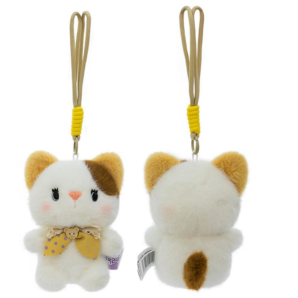 Rabbit Animal Doll Pendant Little Bear Dog Plush Doll Keychain Cat Plush Toy Keychain  Kids Gifts