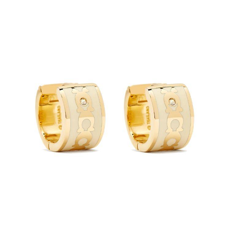 Coach Versatile Fashion Trend Earrings Women Earrings Gold C9362-CUD F,Gold