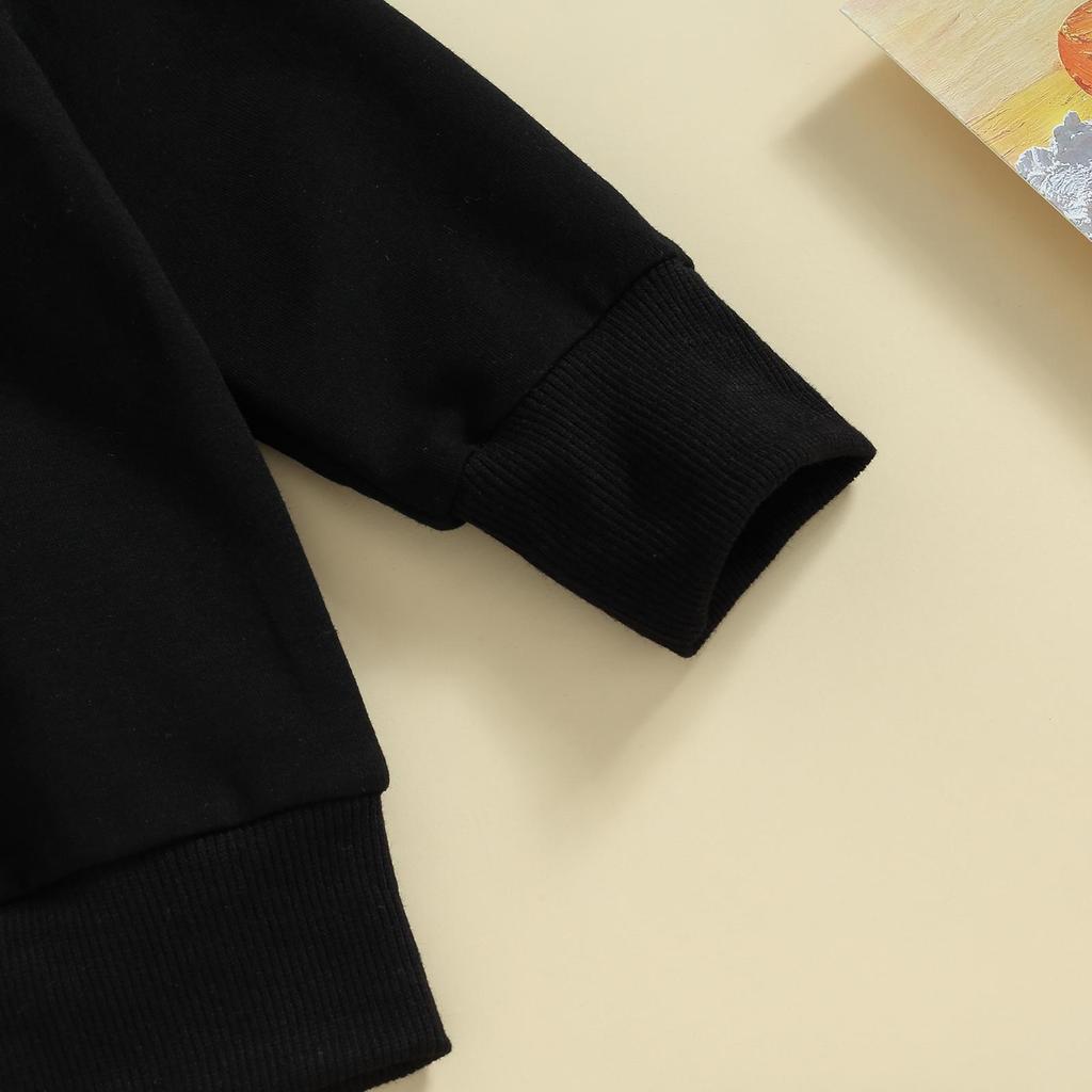 Tinute 2 piese pentru fetițe mici 6M 12M 18M 24M 3A 4A Hanorac cu mânecă lungă cu imprimeu cu litere și pantaloni evazați cu imprimeu de vaci cu ciucuri Haine drăguțe