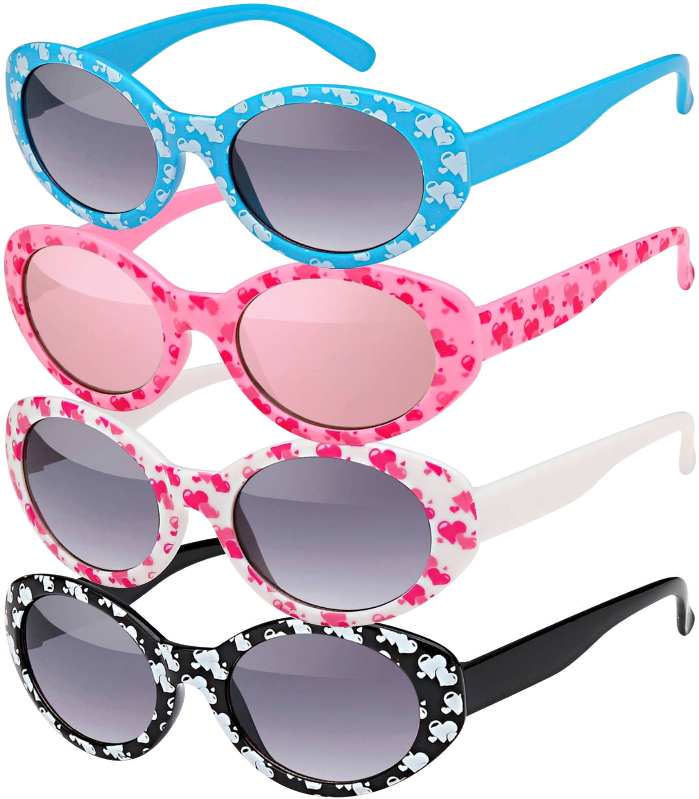 Óculos de sol infantis fofos para meninas em 4 cores para escolher One Size cor-de-rosa