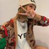 New ins super fire design letter printing t-shirt loose medium and long Korean version top spring and summer