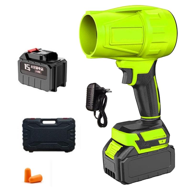 Powerful 21V Battery Powered Leaf Blower With 15 Cells Energy Supply 1050W High Execution For Yard Maintenance And Snow Removal