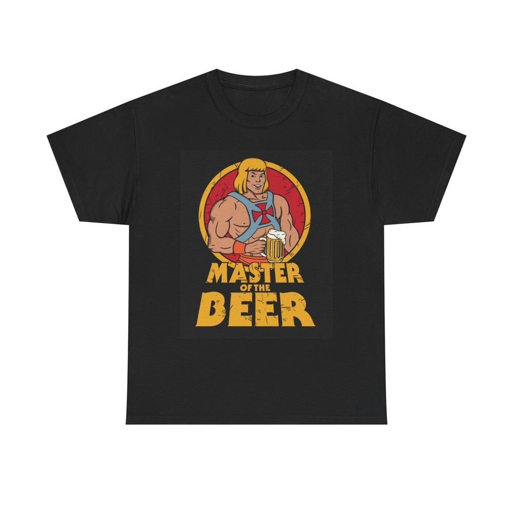 Master Of The Universe Beer T Shirt Funny Retro Cartoon Unisex Heavy Cotton Tee Unisex T-Shirt XXXXL