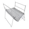 Camp Grill Grate Stainless Steel Temperature Resistance Foldable Portable Silver Barbecue Grill for Cooking