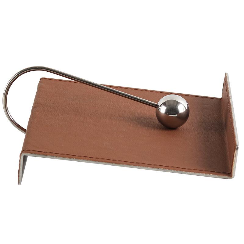 

Легкий роскошный кожаный держатель для салфеток с фиксированной точкой, украшения для вестибюля ресторана отеля, геометрическая складная модель коробки для салфеток, украшения для комнаты Gris Tissue Holder - Brown M08391