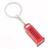 New London Red Bus Key Chain Post Mail Box Key Holder Telephone Booth Charm Pendant Keychain For Men Women Party Gift Key Ring