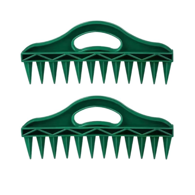 Seeds Spreader Seed-in Gardening Dibbler Manual 12-Hole Soil Digger Portable Seeds Spacer Soil Puncher for Planting Seeds Soil Loosening