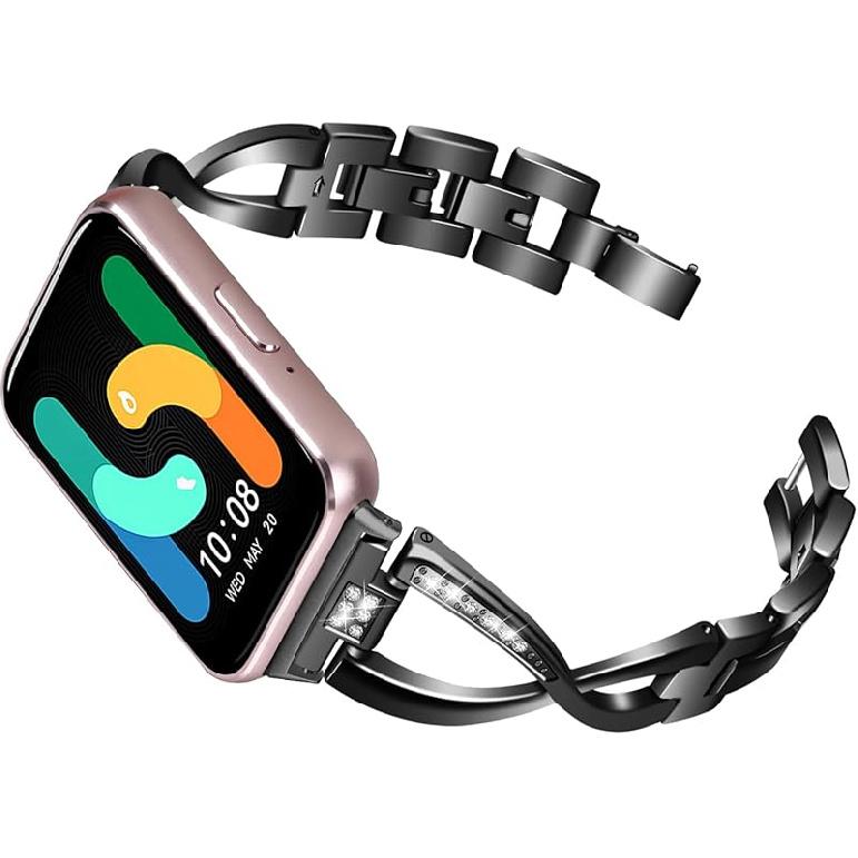 Металлический ремешок, совместимый с Samsung Galaxy fit 3, сменный ремешок, нарядный браслет для часов из нержавеющей стали, тонкий ремешок-браслет для Galaxy fit 3