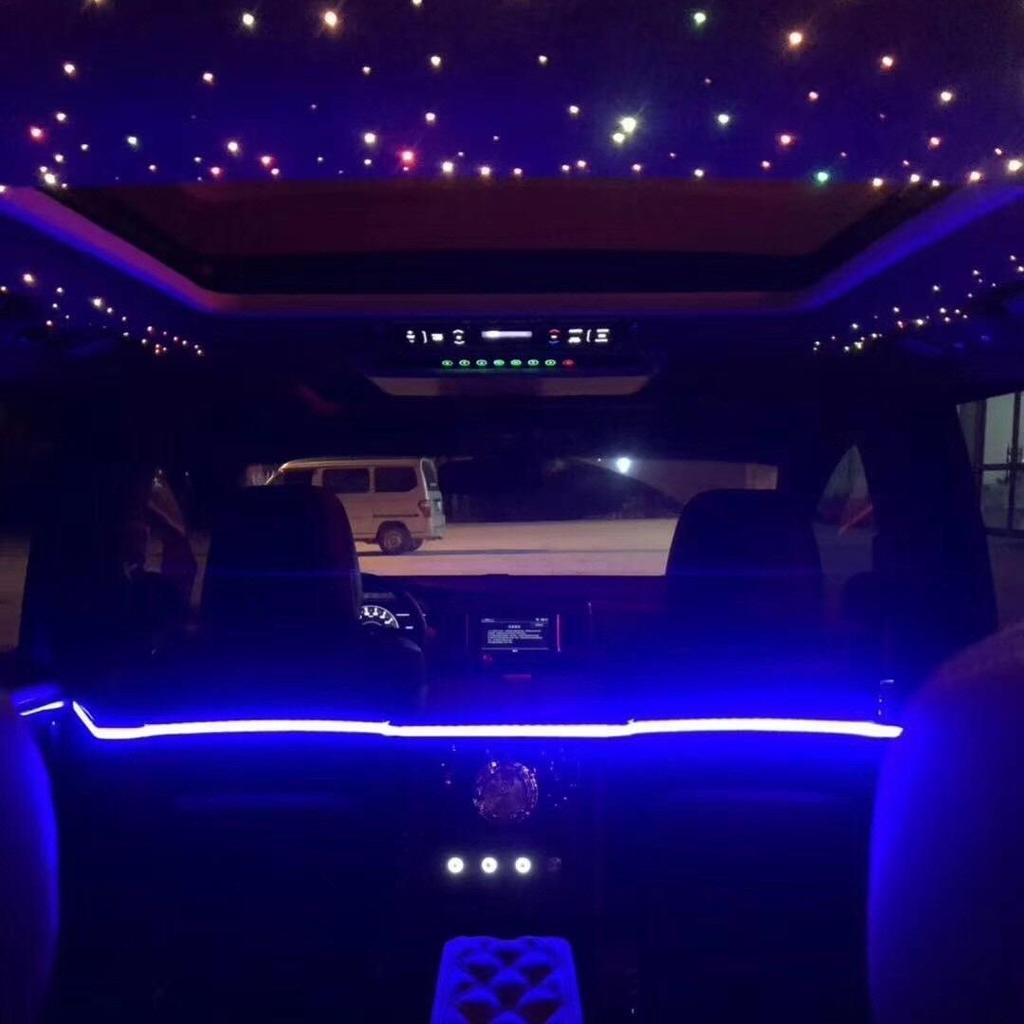 16W Car-Mounted Starry Sky Fiber Optic Light with Flashing Light Source