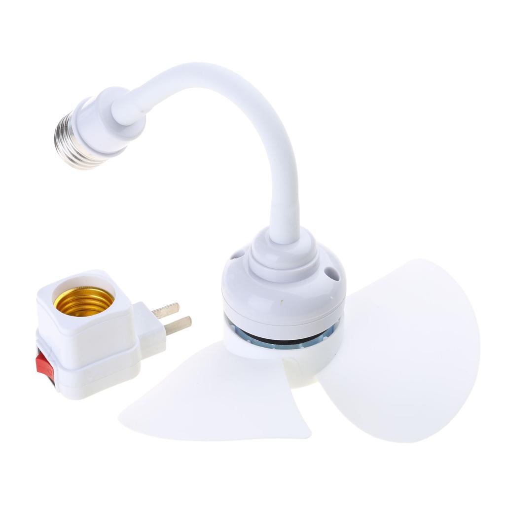 6inch Chandelier Fan E27 Thread Ceiling Fan 360 Degree Adjustment Low Noise Electric Fan 1000RPM Cooling Fan for Indoor