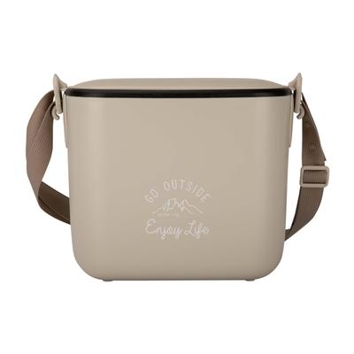 Captain Stag (CAPTAIN STAG) Cooler Box, Cooler Bag, Insulated Mini Cooler Box, 5.6L Capacity, with Shoulder Strap, Beige, Monte UE-92