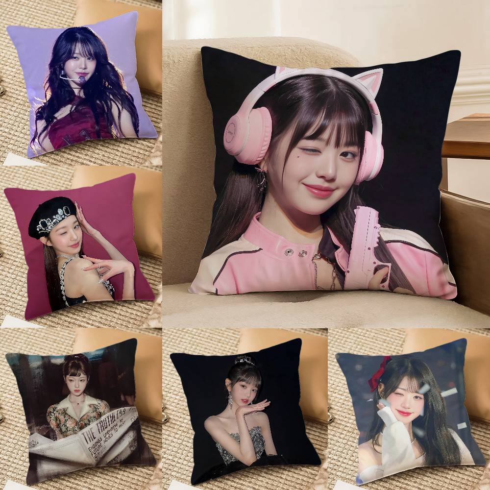Cool Jang Won Young Pillow Case Anti-dustmite Pillowcase Invisible Zipper Silky Sofa Cushion Cover