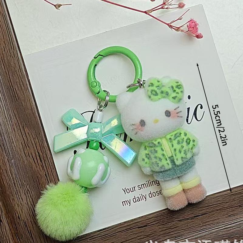 Sanrio Hello Kitty Keychains Cartoon Keyring Hanging Pendant for Backpack Charms on The Phone Bag Ornament Party Gift