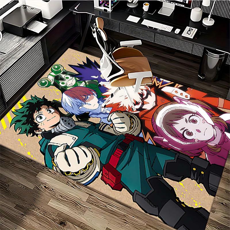 1pc My Hero Academia Anime Cartoon Design Chair Mat - Seasonal Gift for Office, Home Decor, Living Room, Bedroom, Game Room (Hero's Cape).Y014