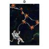 Fantastic Space Astronaut Octopus Seahorse Wall Art Canvas Painting  Nordic Posters and Prints for Living Room Decor