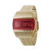 FUTURE FUNK Analog-Digital Watch with Space-Age Design, Waterproof, Manufacturer's Warranty Included, FF201-YG-MT (Gold)