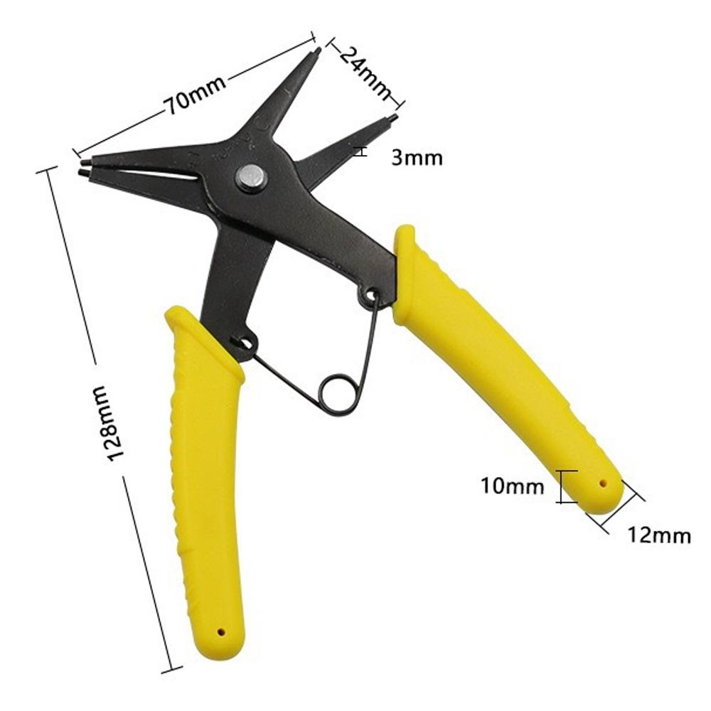 2 In 1 Circlip Pliers Internal and External Retaining Ring Pliers Inner Card Outer Retaining Ring Pliers Car Repair Tool